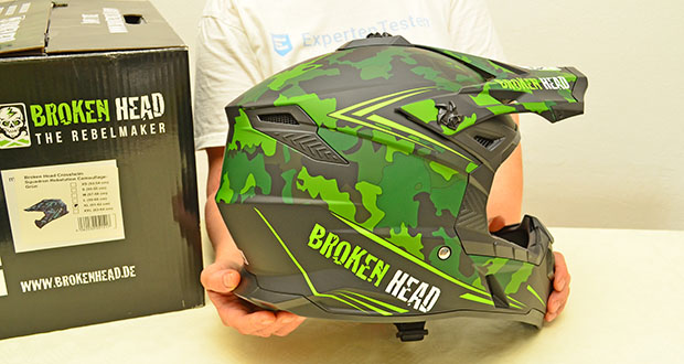 Broken Head Crosshelm Squadron Rebelution Camouflage-Grün im Test