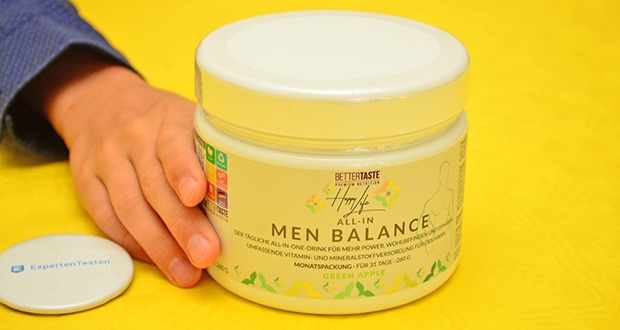 Happy Life All-In Men Balance Green Apple im Test