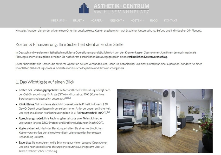 Ästhetik-Centrum am Husemannplatz in Bochum