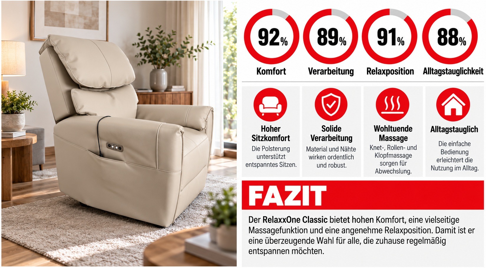 WELCON RelaxxOne Classic Massagesessel im Test und Erfahrungsbericht